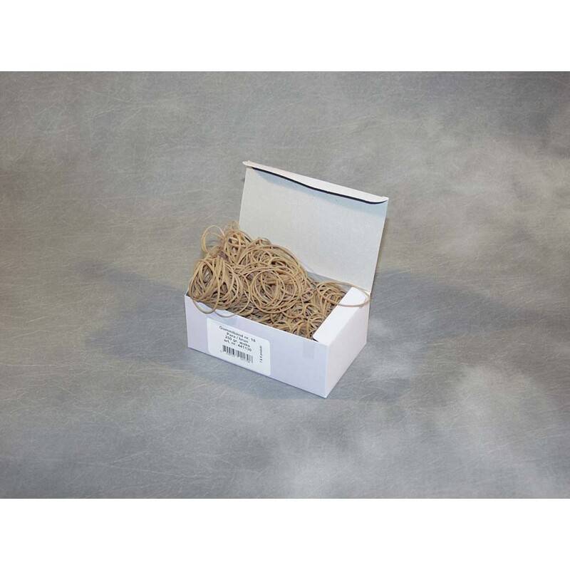 Gummib&aring;nd nr. 18 brun 80mm 250g/pak gul rullev&aelig;gt: 0.30 kg