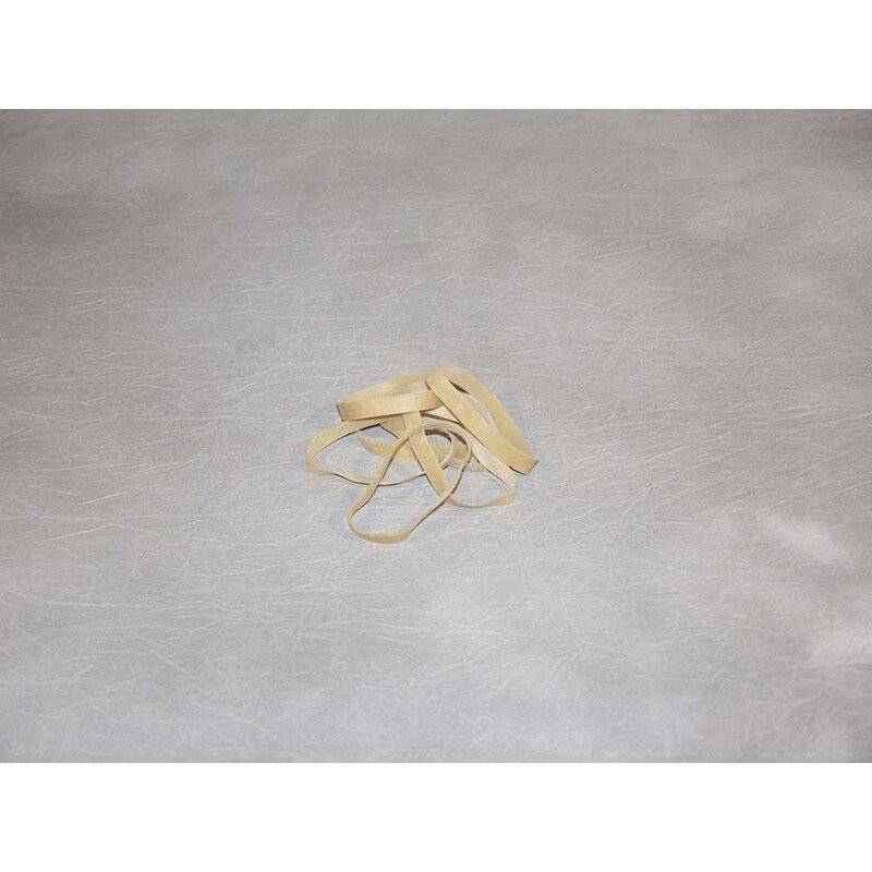 Gummib&aring;nd hvid 10x100mm 1000g/pak 100 x 10 mm gul rullev&aelig;gt: 1.00 kg