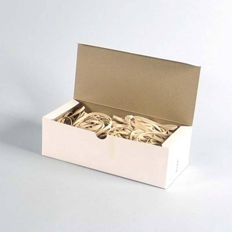 Gummib&aring;nd hvid 10x140mm 500g/pak 140 x 10 mm gul rullev&aelig;gt: 0.50 kg