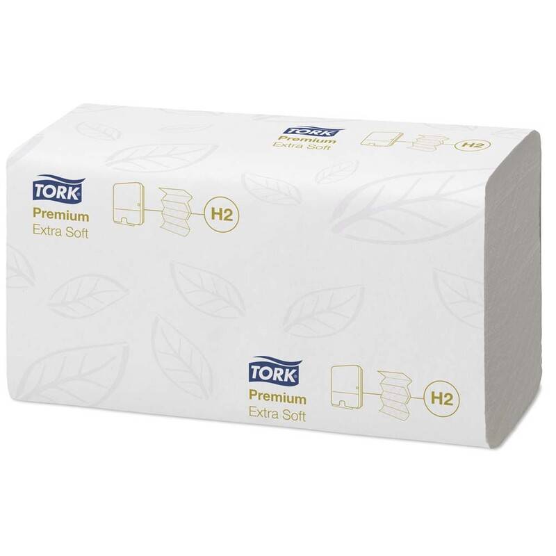 Papirh&aring;ndkl&aelig;de Tork Xpress H2 Premium Extra Soft 2-lag 2100ark
