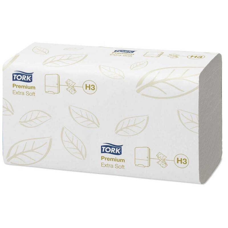 Papirh&aring;ndkl&aelig;de Tork Extra Soft H3 Prem 2-lag 3000stk/kar