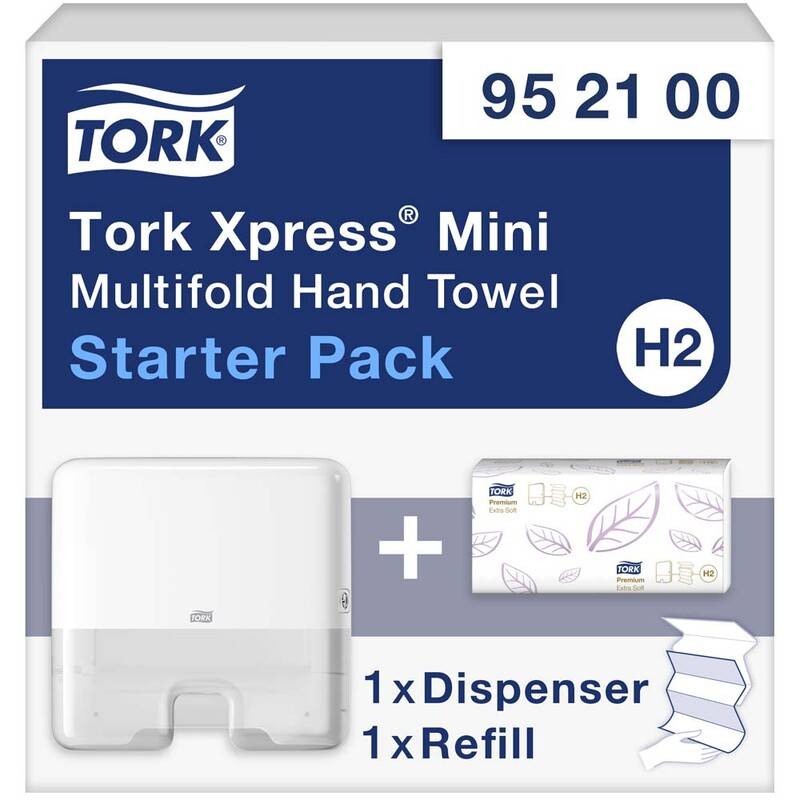 Papirh&aring;ndkl&aelig;der Tork Startpack Mini 1 disp/1kar papir