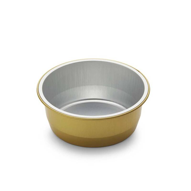 Foliebakke guld 290ml &Oslash;111x43mm 115stk/pak
