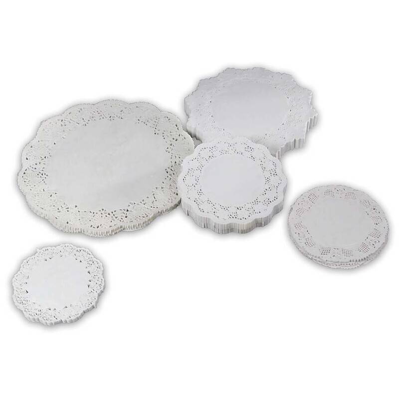 Kagepapir udhugget 24cm rund 500stk/pak