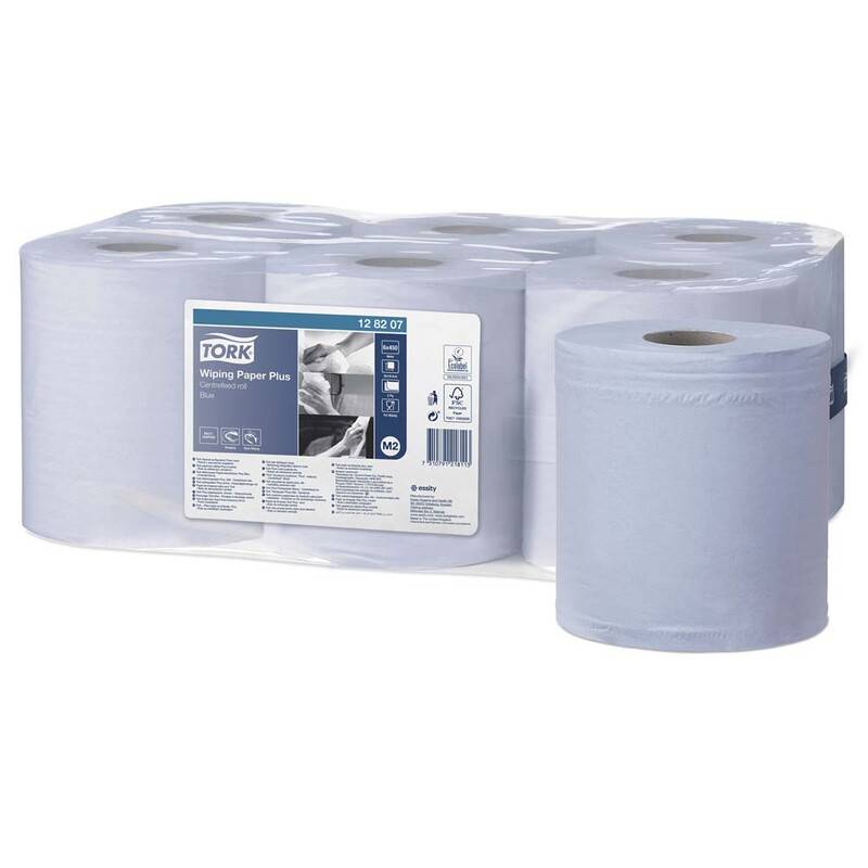Aft&oslash;rringspapir Tork Plus M2 2-lags 158m 128207 6rl/kar