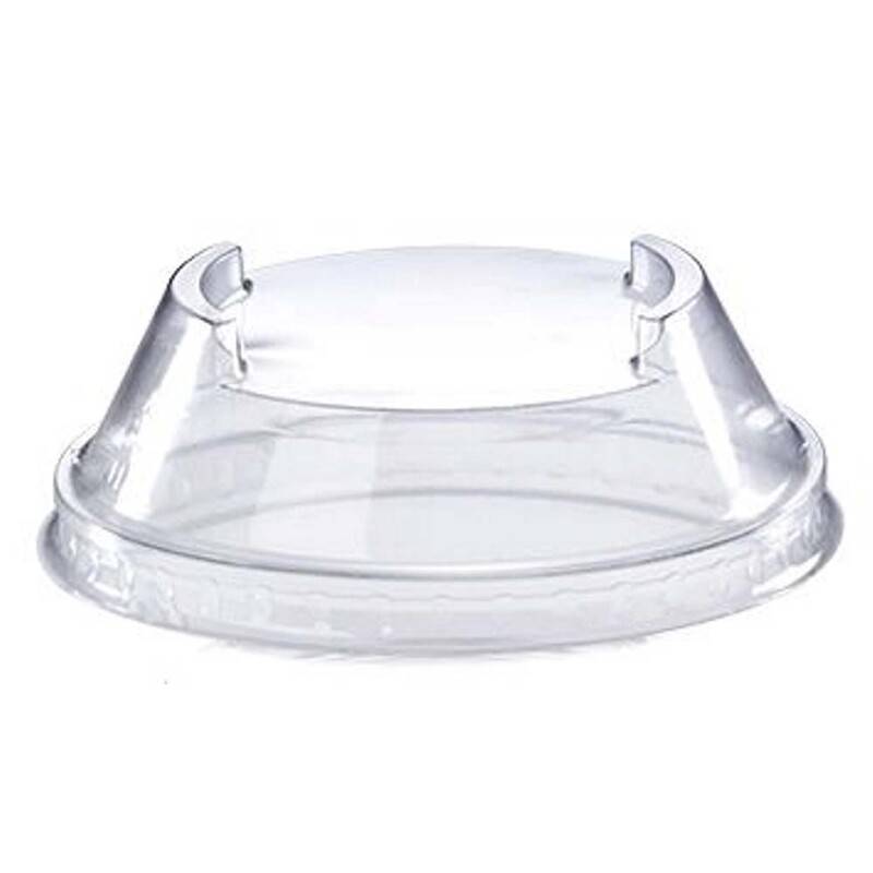 L&aring;g PLA &Oslash;96mm dome klar 50stk/ps L&aring;g t/plastglas Rund transparent