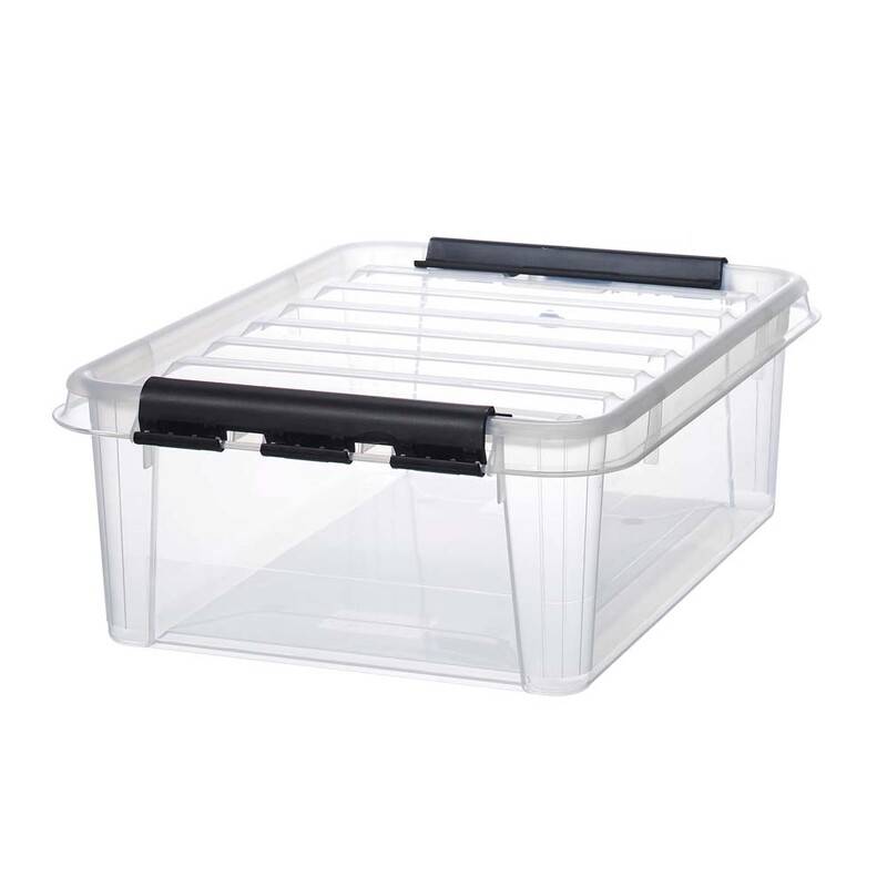 Plastkasse SmartStore Classic 24 24l m/l&aring;g 50x39x18cm
