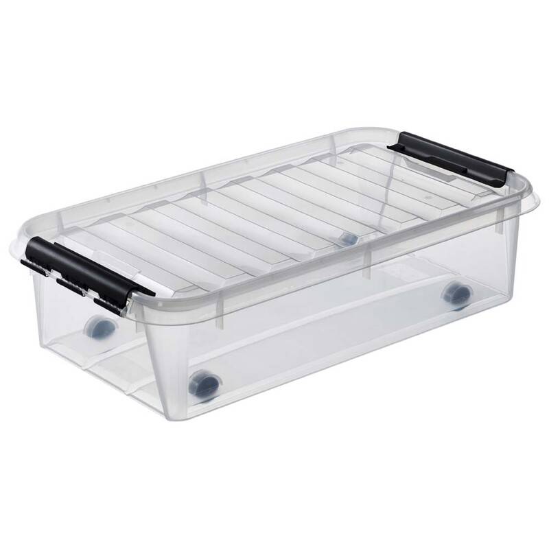 Plastkasse SmartStore Classic 35 35l m/l&aring;g & hjul 72x40x19cm