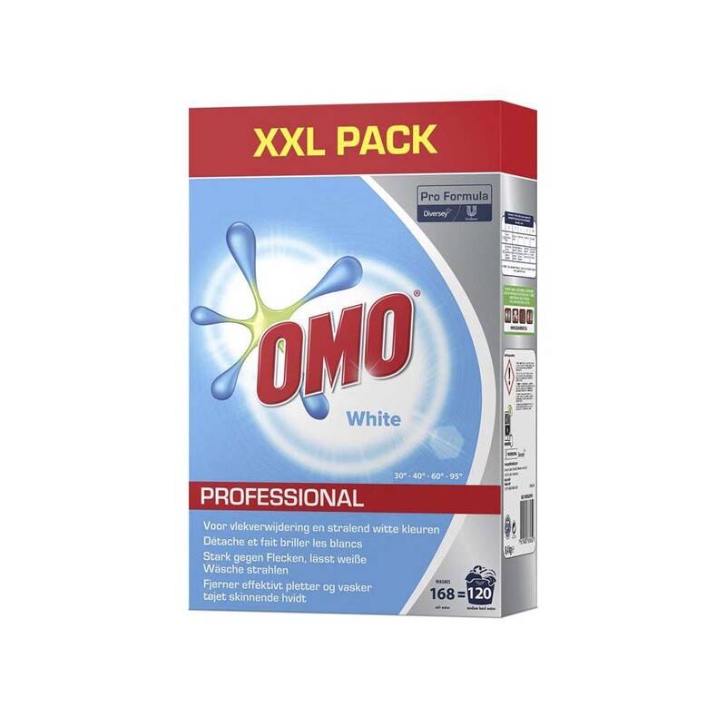 Vaskepulver Omo Professional hvid XXL-pack 8,4kg