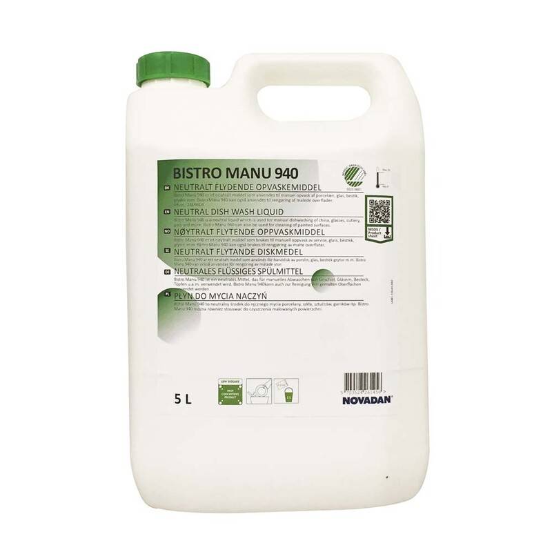 H&aring;ndopvask Bistro Manu 940 5l Novadan 5.000 l