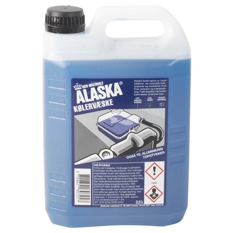 K&oslash;lerv&aelig;ske 2,5l Bilreng&oslash;ring Alaska Coolant 2.500 l