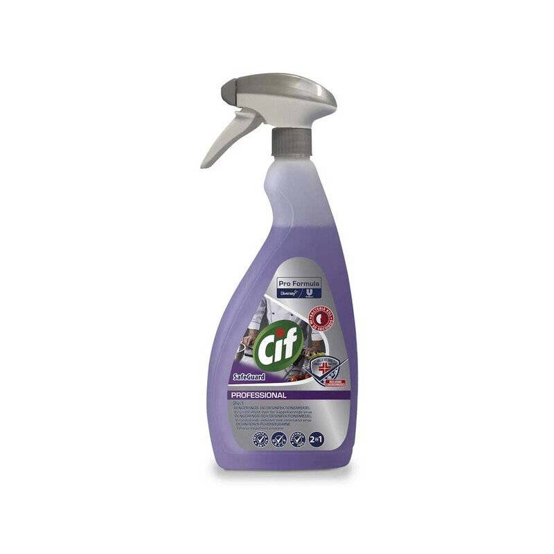 Reng&oslash;ring & Desinfektion Cif Pro Safeguard 2in1 spray 750ml