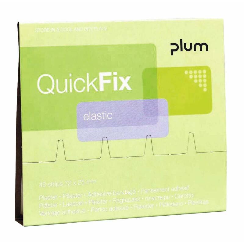 Plaster refill Elastic 45stk QuickFix Plum Refill Elastics 75 \% bomuld