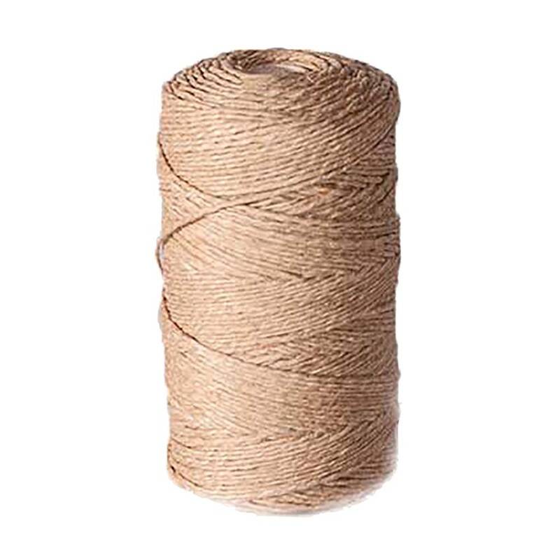 Bindegarn 6/6 hamp brun 500g 200m Snor rullel&aelig;ngde: 200.00 m gul