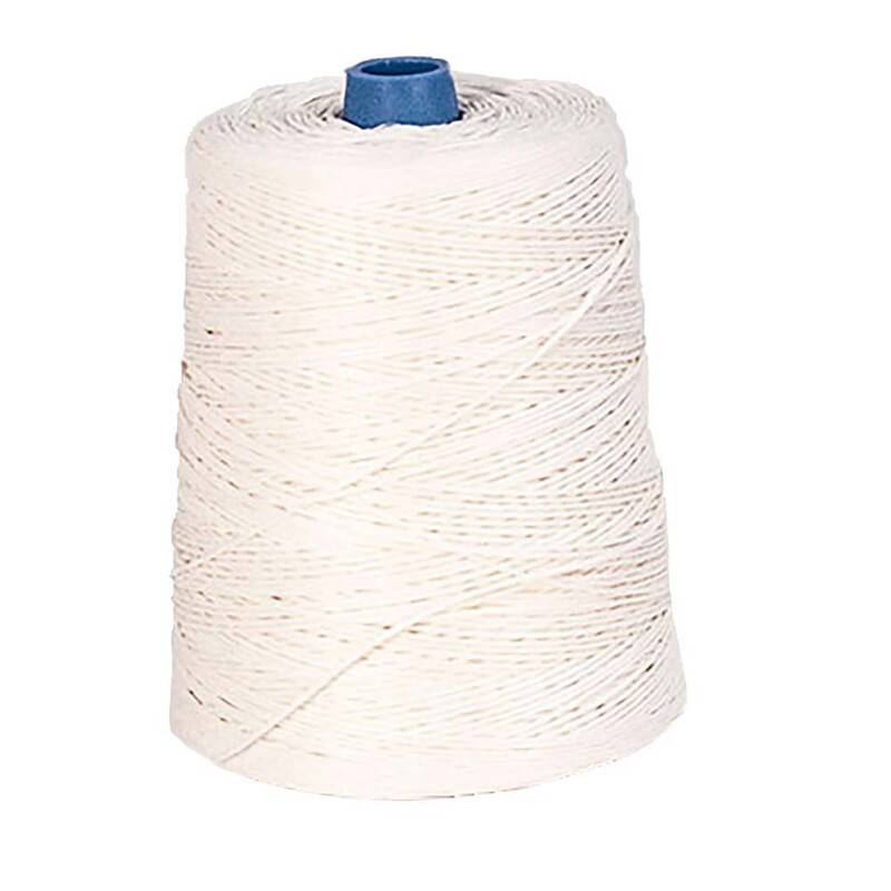 Bindegarn 3/14 poleret h&oslash;rgarn hvid 250g konisk 675m
