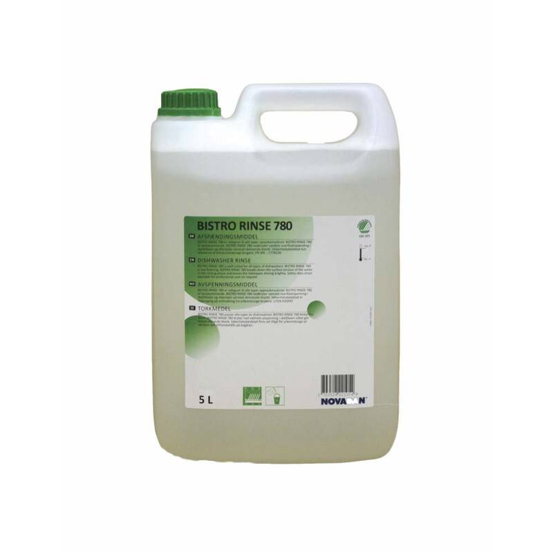Afsp&aelig;nding Bistro Rinse 780 5l Afsp&aelig;ndingsmiddel Novadan 5.000 l