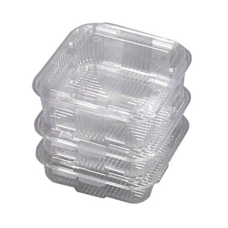 Plastbakke m/h&aelig;ngslet l&aring;g v496 175x168x50mm 750ml 300stk/kar