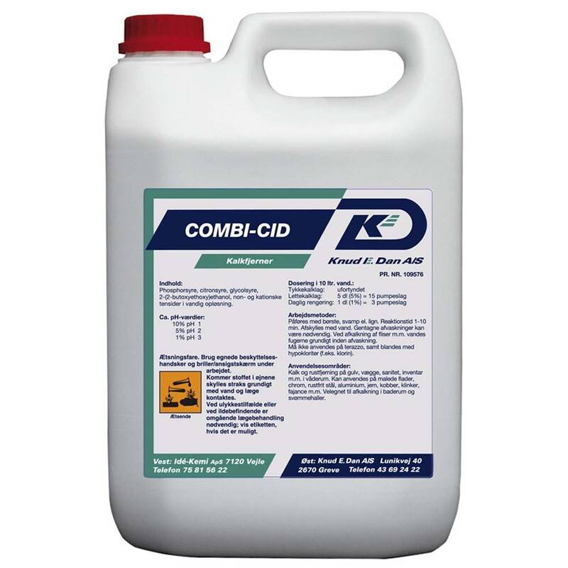 Kalk- og rustfjerner Combi-cid 5l Kalkfjerner Hygiene & Janitorial
