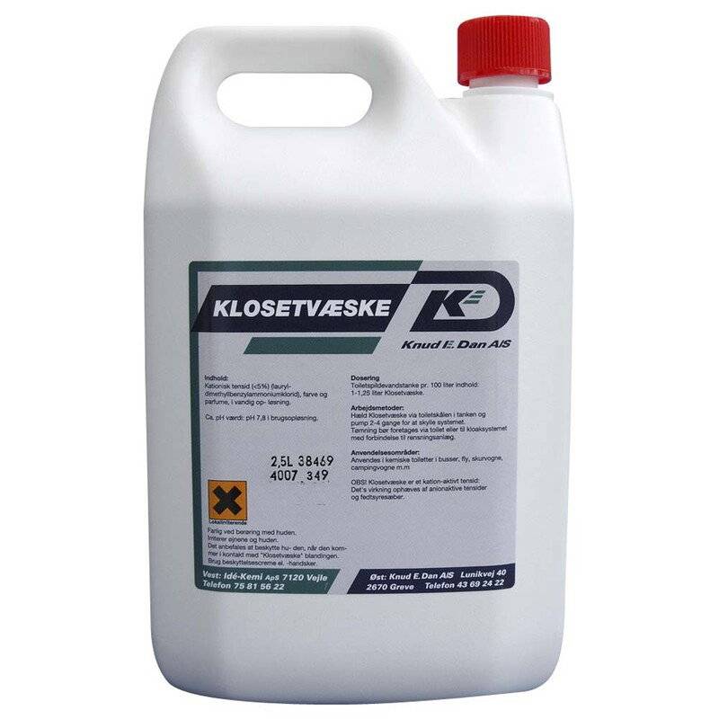 Klosetv&aelig;ske 2,5l Sanitetsreng&oslash;ring Hygiene & Janitorial 2.500 l