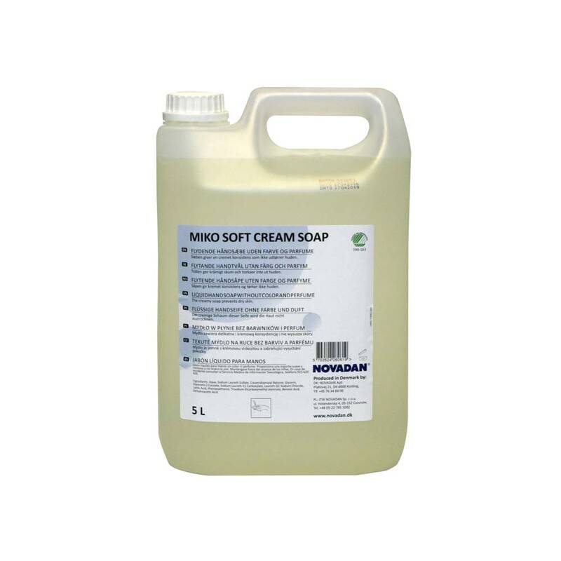 Cremes&aelig;be MIKO Soft Cream Soap 5l Novadan 5.000 l hvid