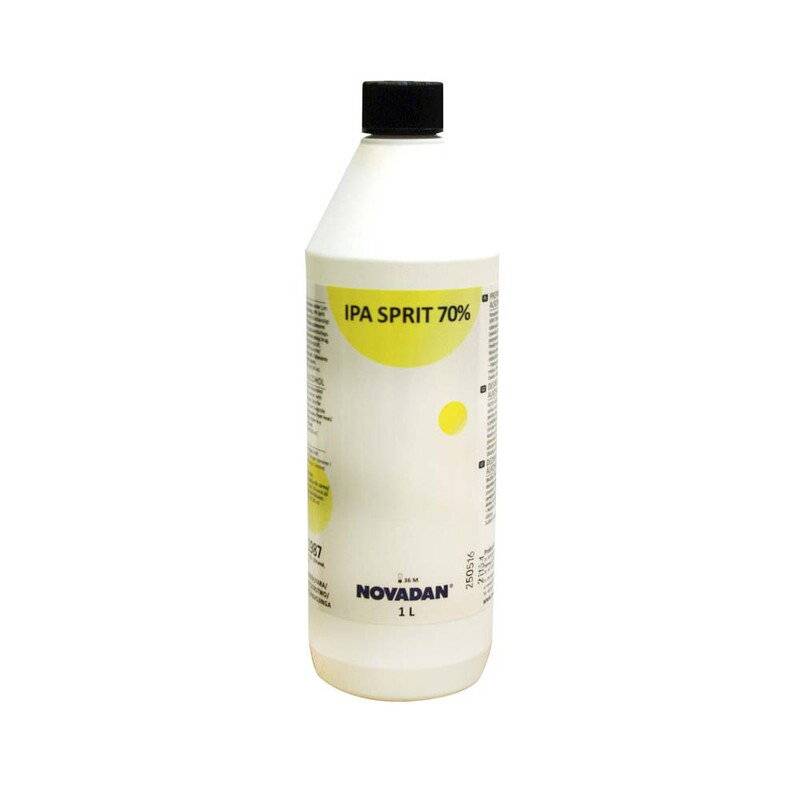 Desinfektion IPA Sprit 70\% 1l Desinfektion overflader Novadan 1.000 l