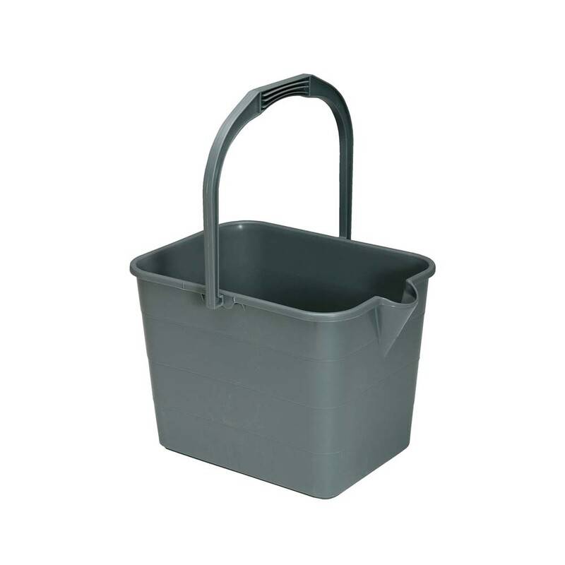 Moppespand Vikan gr&aring; 15l 3750 med h&aring;ndtag 290mmx320mm x 250mm