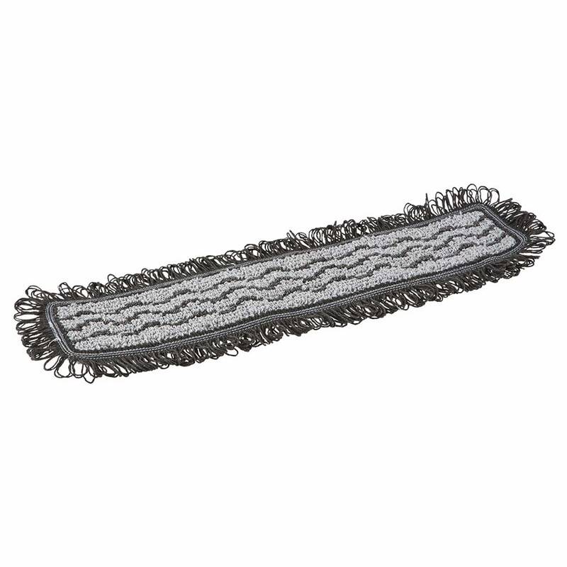 Fugtmoppe Vikan mikrofiber Damp 42 Dark Hook & Loop gr&aring; t/40cm fremf&oslash;r