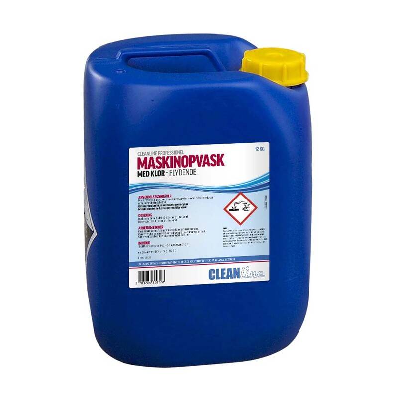 Maskinopvask m/klor Alu-sikret Cleanline 12kg (10L)