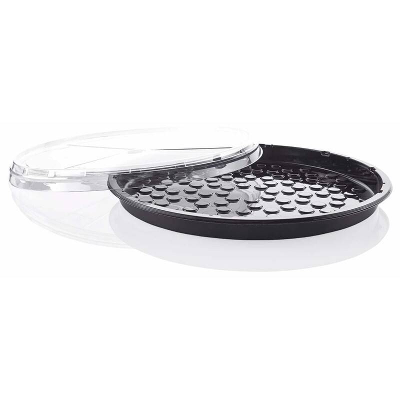 L&aring;g t/pizza- og tapasbakke rund APET 60stk/kar &Oslash;330mmx23mm