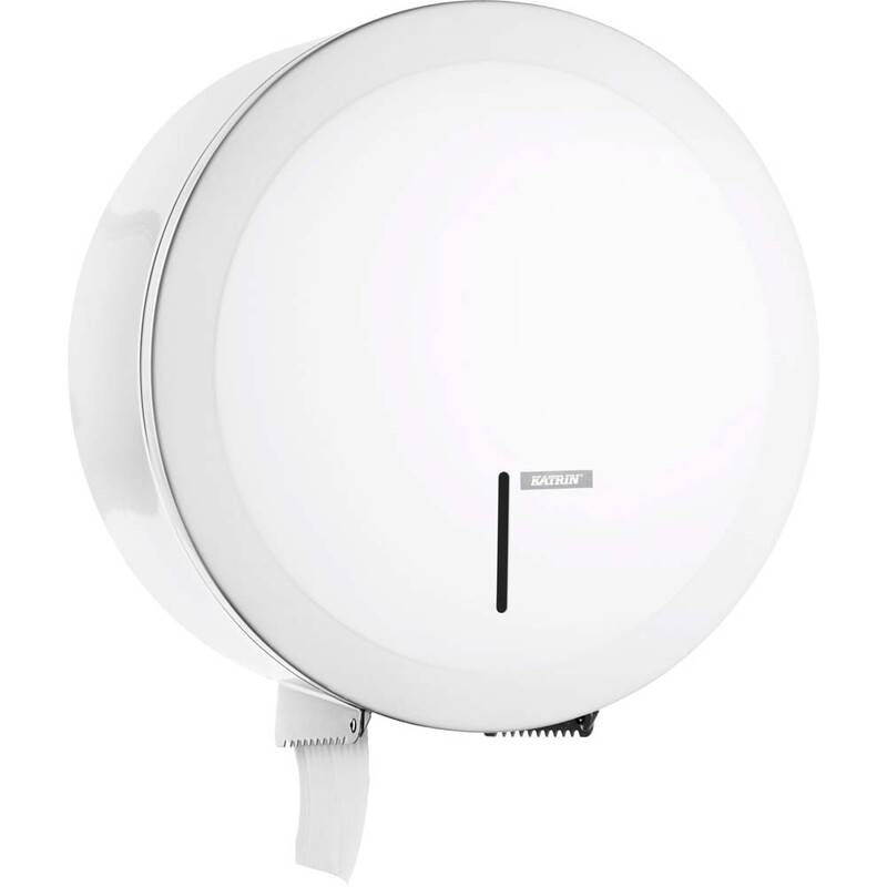 Dispenser t/toiletpapir Katrin Ny Gigant L metal hvid 997016