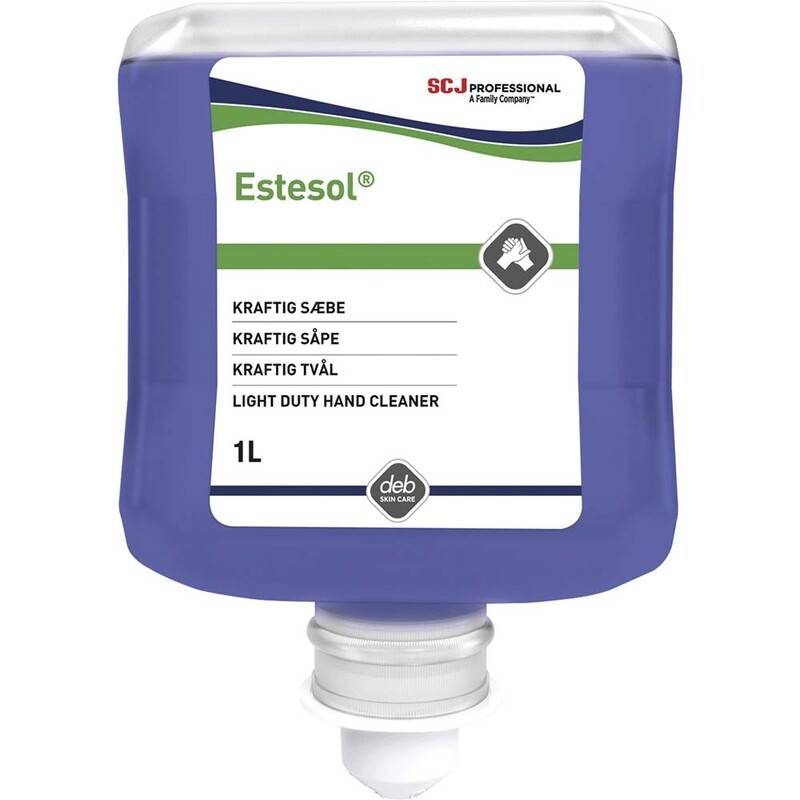 Cremes&aelig;be Estesol 1l patron LTW1L Deb P&aring;fyldning 1.000 l bl&aring;