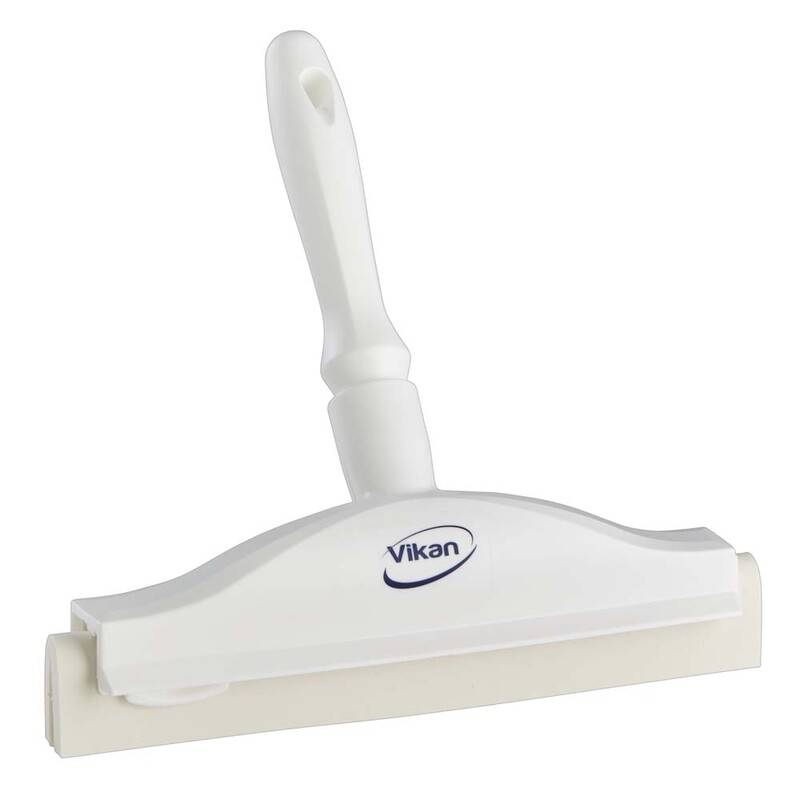 H&aring;ndskraber Vikan hvid m/gummi 250mm Hand squeegee w/minim handle