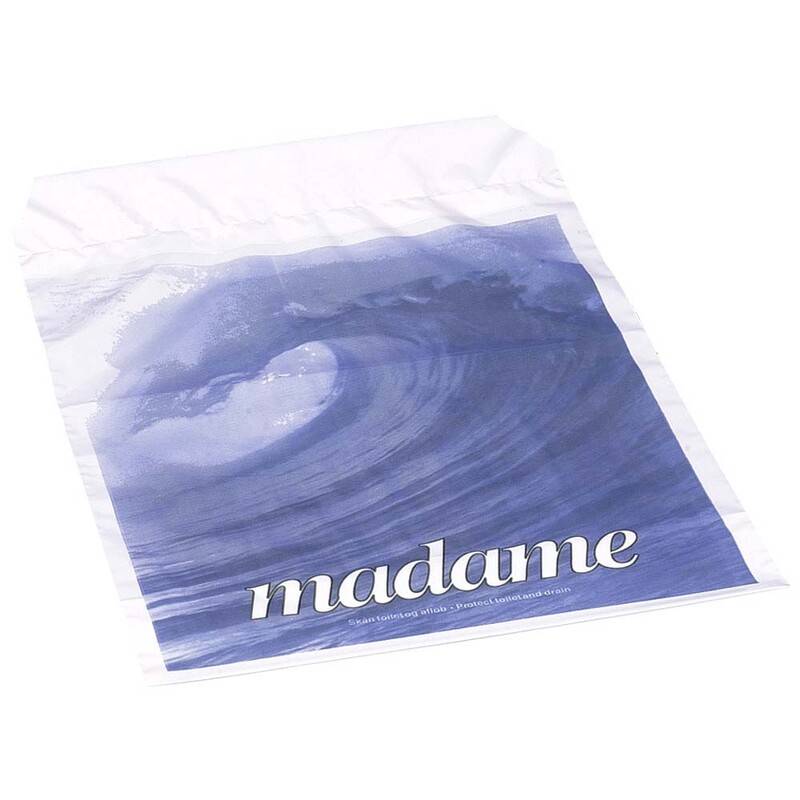 Hygiejnepose Madamepose b&oslash;lgemotiv hvid 500stk/pak