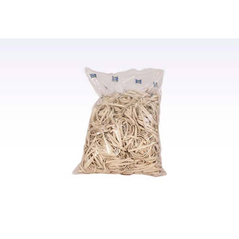 Gummib&aring;nd 180x5mm hvid ca. 425stk 1000g/pak