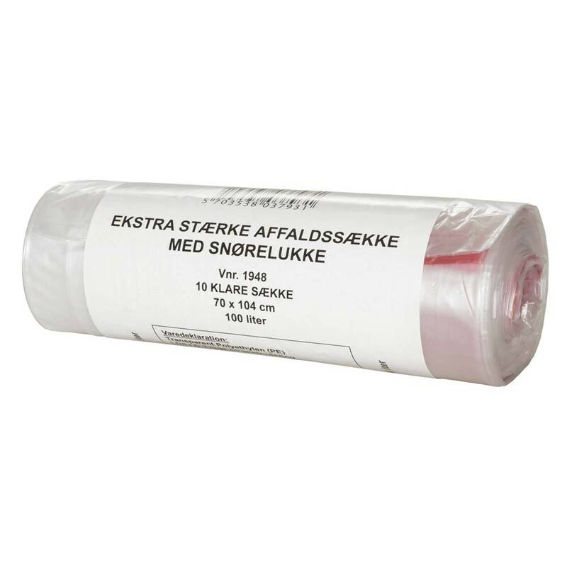 Plastiks&aelig;k LLDPE 720x1040mm Super 30my 100L 10stk/rul