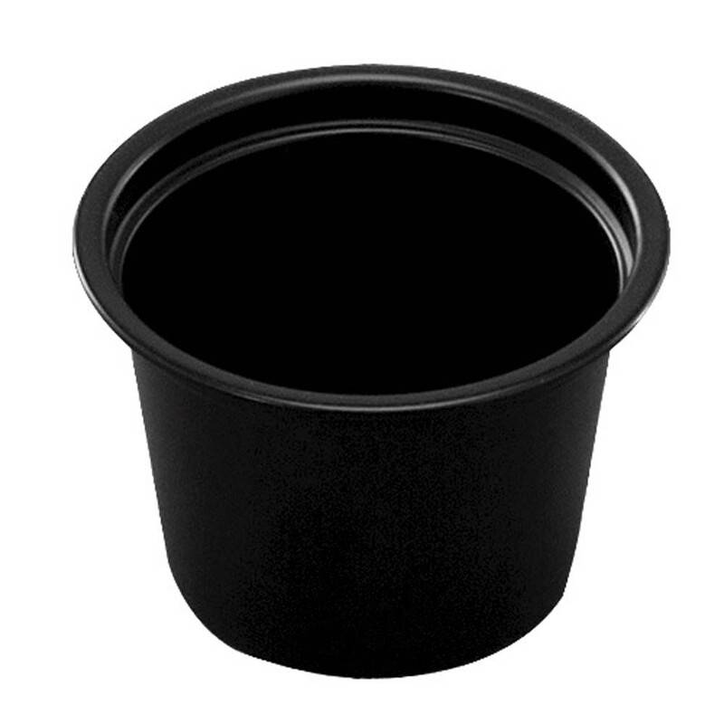 Dressingb&aelig;ger 30ml/1 oz &Oslash;44x30mm sort PP 250stk/pak
