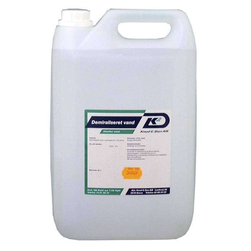 Vand demineraliseret 10l Water demineralized transparent 10000301