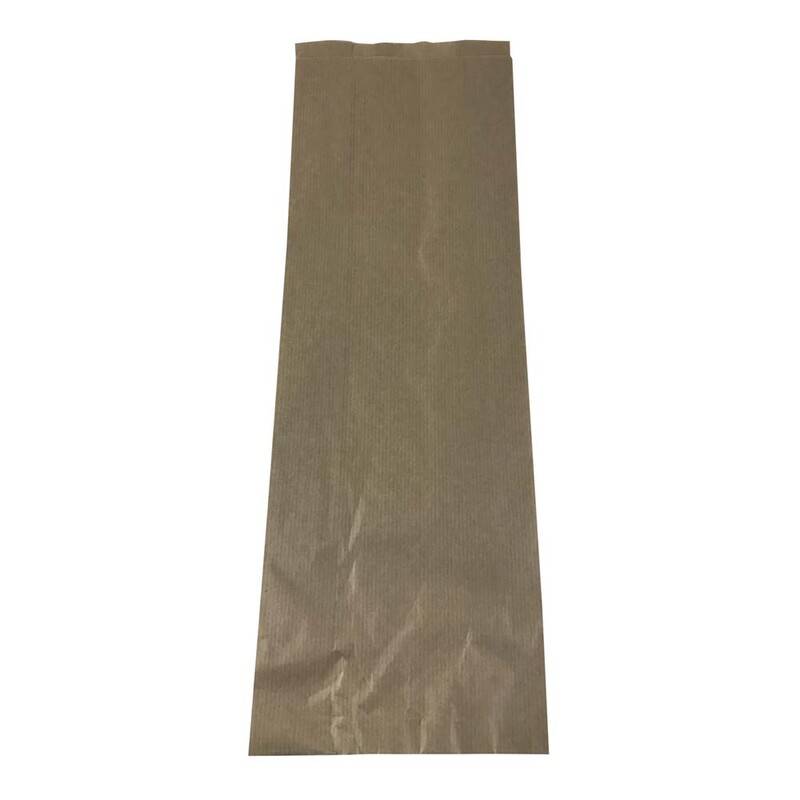 Grovbr&oslash;dspose lang brun 160/80x460mm 500stk/pk 40g