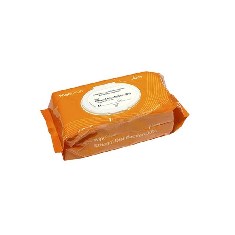 Reng&oslash;ringsserviet Plum WipeClean Etanol sprit 80\% mini 20x20cm