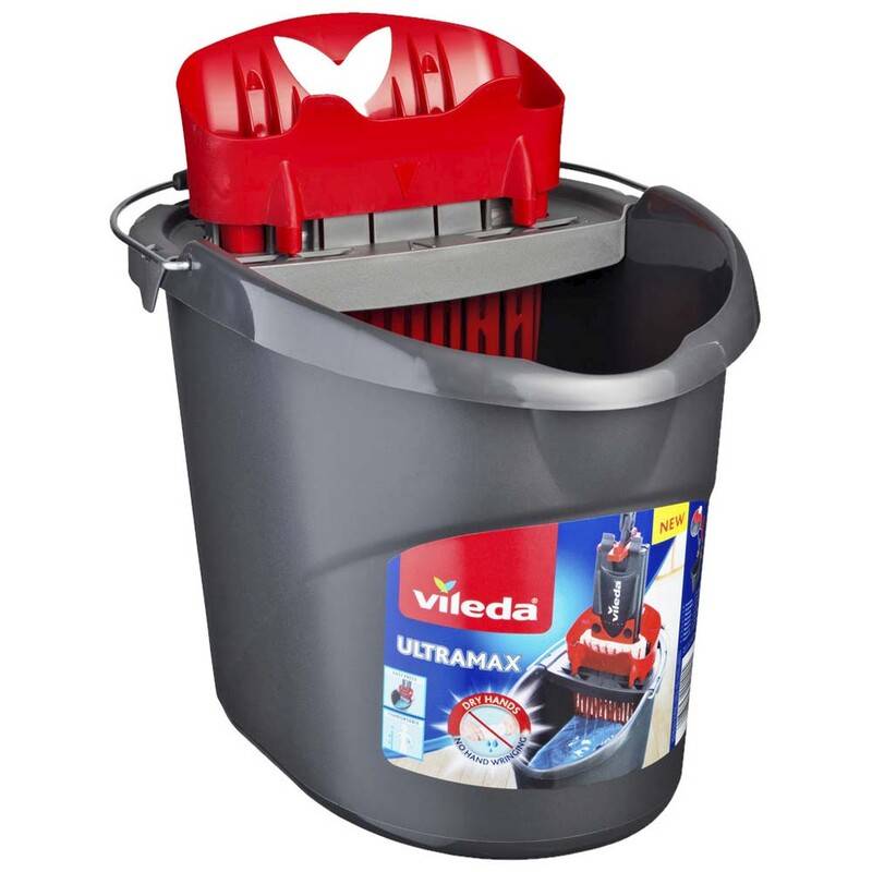 Spand Vileda Ultra Max med vrider Vileda Ultra Max w/handle gr&aring;/r&oslash;d