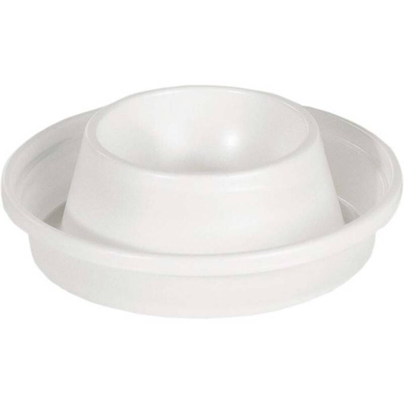 &AElig;ggeb&aelig;ger plastik hvid 100stk/pak udvendig diameter: 80 mm