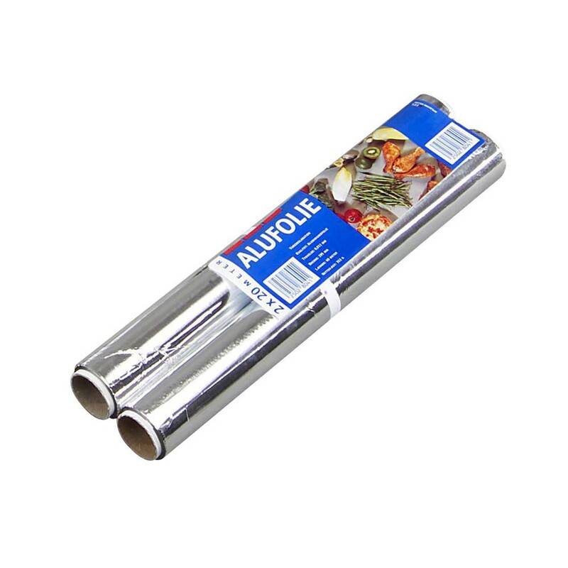 Stanniol 30cmx20m 2rul/pak Alufolie Rulle 300 mm x 20.00 m aluminium