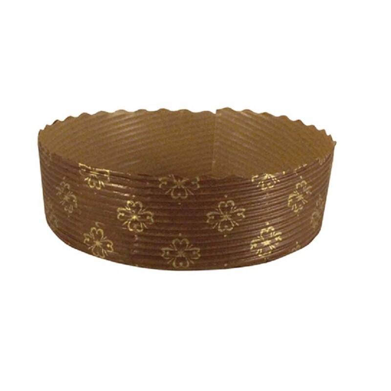 Bagepapform rund &Oslash;100x30mm 300stk/pak Bageform h&oslash;jde 30 mm brun
