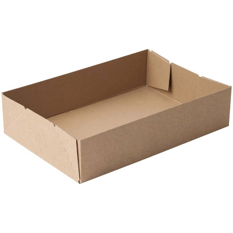 Margarinekasse brun/brun 2mm 510x350x120mm 25stk/pak