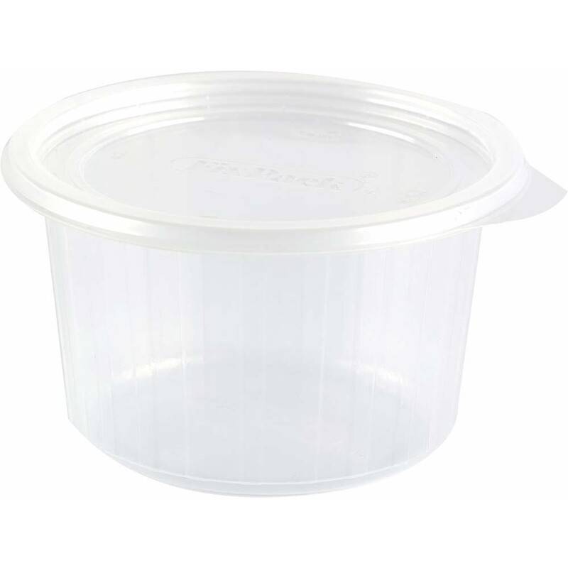 Plastbakke Fixpack PP rund klar &Oslash;112x61mm 300ml 700stk/kar