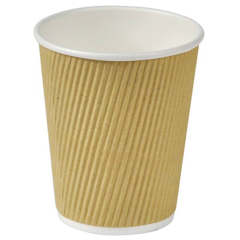 Kaffeb&aelig;ger pap Nature Line 8oz 25cl ripple wall 500stk/kar