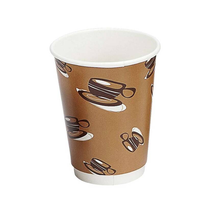 Kaffeb&aelig;ger 12oz 34cl Hot Cup Double Wall pap 500stk/kar
