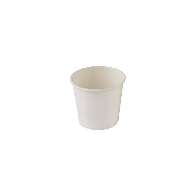 Kaffeb&aelig;ger espresso hvid 4oz Single Wall pap 1000stk/kar