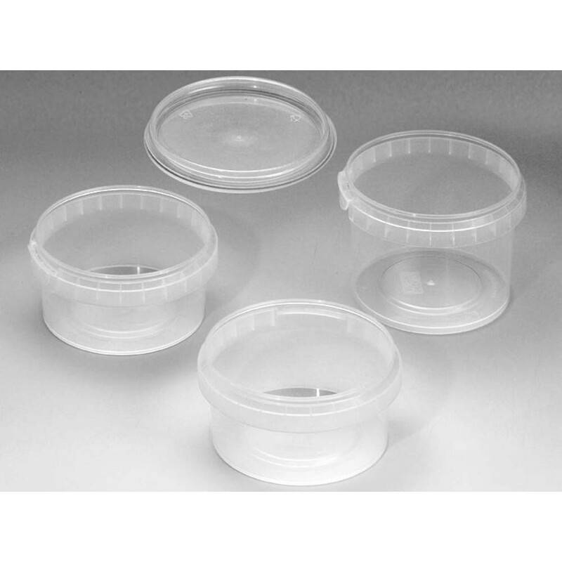Plastb&oslash;tte + l&aring;g handy-lock PP &Oslash;95x43mm 180ml 95-180 486s&aelig;t/kar