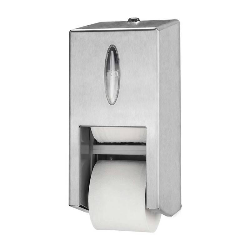 Dispenser Tork MidSize Twin T7 t/toiletpapir rustfri 2rl/disp